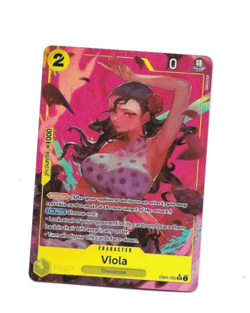 One Piece Card Game Viola EB01-052 SR Alternate Art Parallel Card NM - Image 1