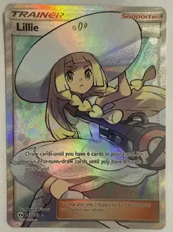 Lillie Full Art Sun And Moon Base Set Near Mint Pokemon Card TCG - Image 1