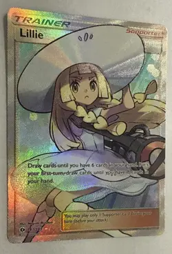 Lillie Full Art Sun And Moon Base Set Near Mint Pokemon Card TCG - Image 2