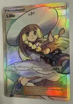Lillie Full Art Sun And Moon Base Set Near Mint Pokemon Card TCG - Image 3