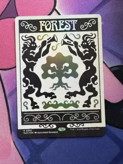 MTG Secret Lair Forest #892 SLD0892 Bonus Card IN HAND SHIPS FAST - Image 1