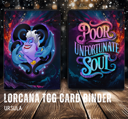 Ursula Lorcana-Inspired Zippered Trading Card Card Binder Lore Book New, Sealed! - Image 1