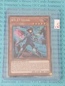 JUSH-EN031 K9-17 Izuna Collectors Rare Yu-Gi-Oh Card 1st Edition New - Image 4
