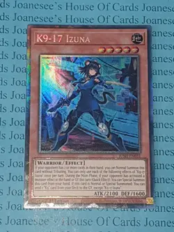 JUSH-EN031 K9-17 Izuna Collectors Rare Yu-Gi-Oh Card 1st Edition New - Image 5