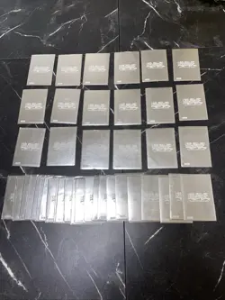 Yugioh silver metallic duelist card protectors 96KT Sleeves RARE (41 COUNT) - Image 1
