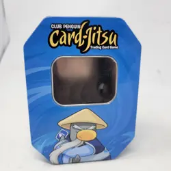 Club Penguin Card Jitsu Water Window Tin Great Condition - Image 2