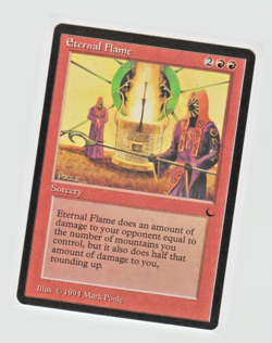 Magic the Gathering ~ MTG ~ 1x Eternal Flame ~ LP ~ THE DARK - Image 1