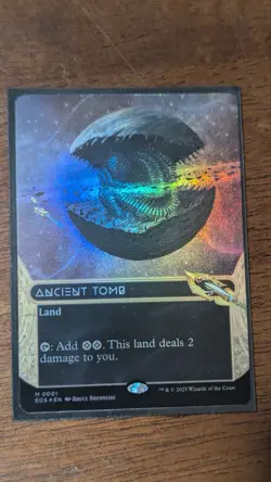 Ancient Tomb (0001) (Borderless) FOIL - Edge of Eternities: Stellar Sights - MTG - Image 1