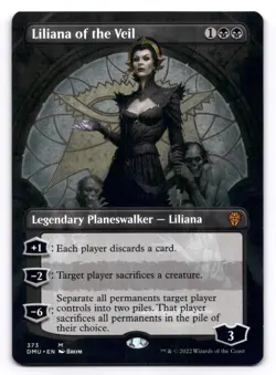 Liliana of the Veil NM Borderless Dominaria United 373 MTG Regular - Image 1