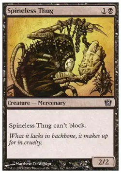 Spineless Thug -Foil Medium Play MTG 8th Edition - Image 1