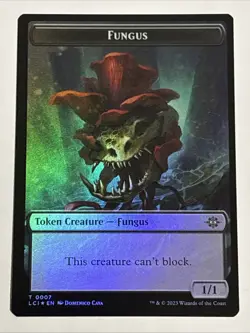 MTG Universes Beyond: Jurassic World Treasure/Fungus Token Foil 0002/0007 - Image 2
