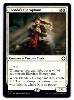 Elenda's Hierophant NM Commander: the Lost Caverns of Ixalan 71 MTG Regular - Image 1