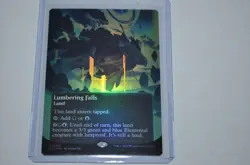 MTG magic EDGE OF ETERNITIES eos rare FOIL LUMBERING FALLS #069 stellar sights - Image 1