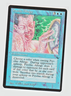 Magic the Gathering ~ MTG ~ 1x Psychic Allergy ~ MP ~ THE DARK - Image 1