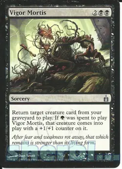 MTG Magic the Gathering TCG RAVNICA Vigor Mortis Sorcery Black 111 / 306 - Image 1