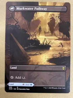 MTG 1x BORDERLESS Clearwater Pathway Murkwater Pathway 286 Zendikar Rising x1 NM - Image 2