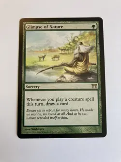 Glimpse of Nature - Champions of Kamigawa - MTG Magic The Gathering LP - Image 1