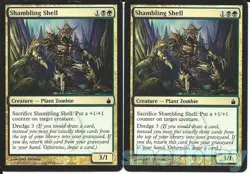 MTG Magic the Gathering TCG RAVNICA 2X Shambling Shell Plant Zombie 230 - Image 1