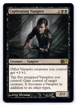 Captivating Vampire LP Core Set 2011 (M11) 87/249 MTG Regular - Image 1