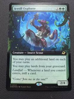MTG Icetill Explorer EXTENDED ART FOIL 0343 EOE - Image 1