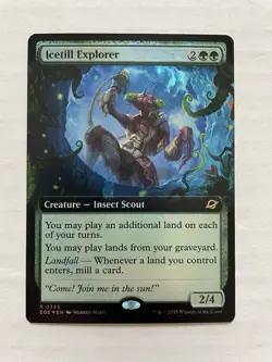 MTG Icetill Explorer EXTENDED ART FOIL 0343 EOE - Image 1