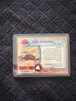 2000 Topps Chrome Pokemon TV Animation Edition Arcanine #59 - Image 2