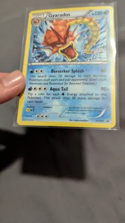 Shiny Gyarados XY109 Cosmos Holo Pokemon Black Star Promo LP - Image 3