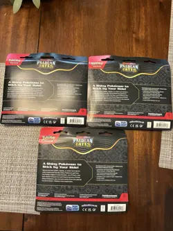 Pokemon Paldean Fates Tech Sticker Collection SET of 3 NEW Sealed Scarlet Violet - Image 2