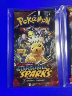 Pokemon TCG: Scarlet and Violet Surging Sparks Booster Pack Sealed x3 - Image 2