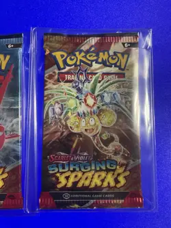 Pokemon TCG: Scarlet and Violet Surging Sparks Booster Pack Sealed x3 - Image 4