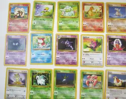 Vintage Pokemon Game Cards Lot Of 34 Different Fossil Jungle UNUSED 1999 Wizards - Image 2