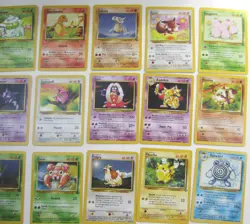 Vintage Pokemon Game Cards Lot Of 34 Different Fossil Jungle UNUSED 1999 Wizards - Image 3