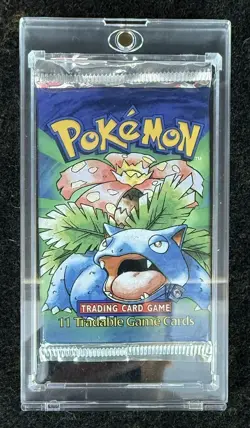 Pokemon TCG Shadowless Base set Booster Pack (Venusaur Artwork) VINTAGE POKEMON - Image 1
