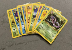 WOTC Pokemon Complete 1st Edition Fossil Set Commons Uncommons NM/LP Cards - Image 3