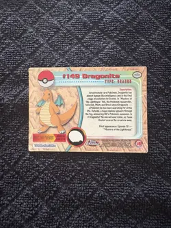2000 Pokemon Topps Chrome Dragonite #149 TV Animation Edition Series 3 Holo Foil - Image 2