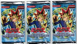 YUGIOH LEGEND OF BLUE EYES LOB 1ST EDITION 3X FACTORY SEALED PACKS PORTUGUESE - Image 1