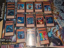 Yugioh Ice Barrier Deck With Extra Deck Sleeved - Image 1