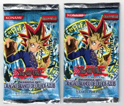 YUGIOH LEGEND OF BLUE EYES LOB 1ST EDITION 2X FACTORY SEALED PACKS PORTUGUESE - Image 1