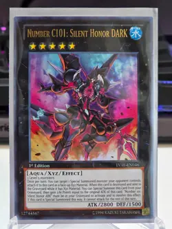Yugioh Number C101: Silent Honor DARK LVAL-EN046 1st Edition Ultra Rare NM/M - Image 1
