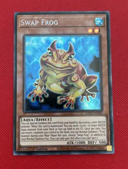 RA03-EN005 Swap Frog : Secret Rare Card : 1st Edition YuGiOh - Image 1