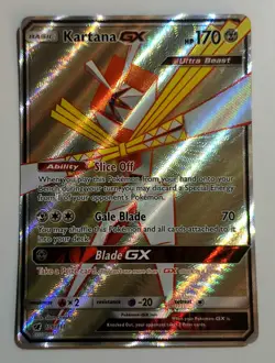 KARTANA GX - #106/111 - Pokemon Crimson Invasion Sun&Moon Full Art Rare Card LP - Image 1