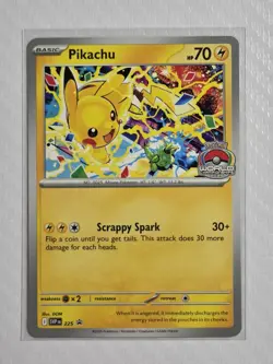 Pokemon TCG: Worlds Celebratory Pikachu #225 Promo Card - NM - Image 1