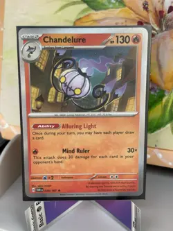 Chandelure 038/167 SV06: Twilight Masquerade (TWM) Holo Card NM/M Pokemon TCG - Image 1