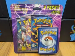 Pokemon TCG Lightning Box 4 Packs & 1 Bonus Card | Sealed! (BS, CP, VV, EVO) - Image 1