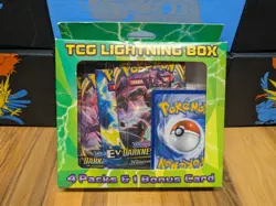 Pokemon TCG Lightning Box 4 Packs & 1 Bonus Card | Sealed! (2x DAB, EVO, RC) - Image 1