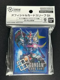 Gundam/EFSF Gundam Card Game Official Japanese 70 Sleeves GA2 JAPAN FS - Image 1