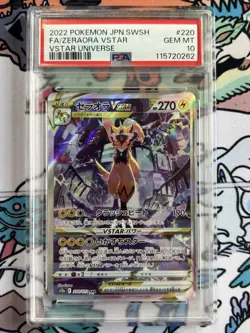 Zeraora VSTAR PSA 10 Pokemon Card 220 172 with PSA Case - Image 1