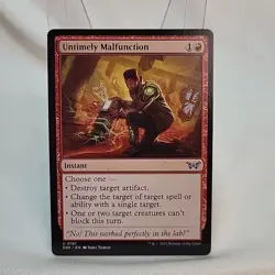 Untimely Malfunction MTG DSM Regular Art Non Foil NM Near Mint Fast Shipping - Image 1