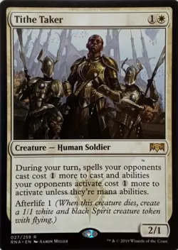 027/259 TITHE TAKER RARE RAVNICA ALLEGIANCE MTG CARD - Image 1