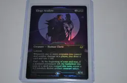 MTG magic EDGE OF ETERNITIES eoe rare BORDERLESS FOIL ELEGY ACOLYTE #293 - Image 1